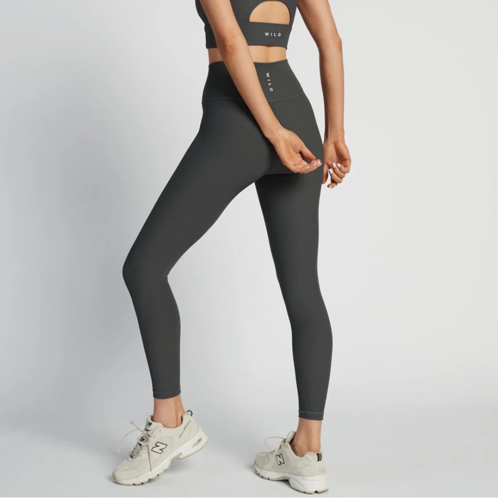 Base Ribbed (Charcoal) 7/8 Legging - Picture 4 of 4